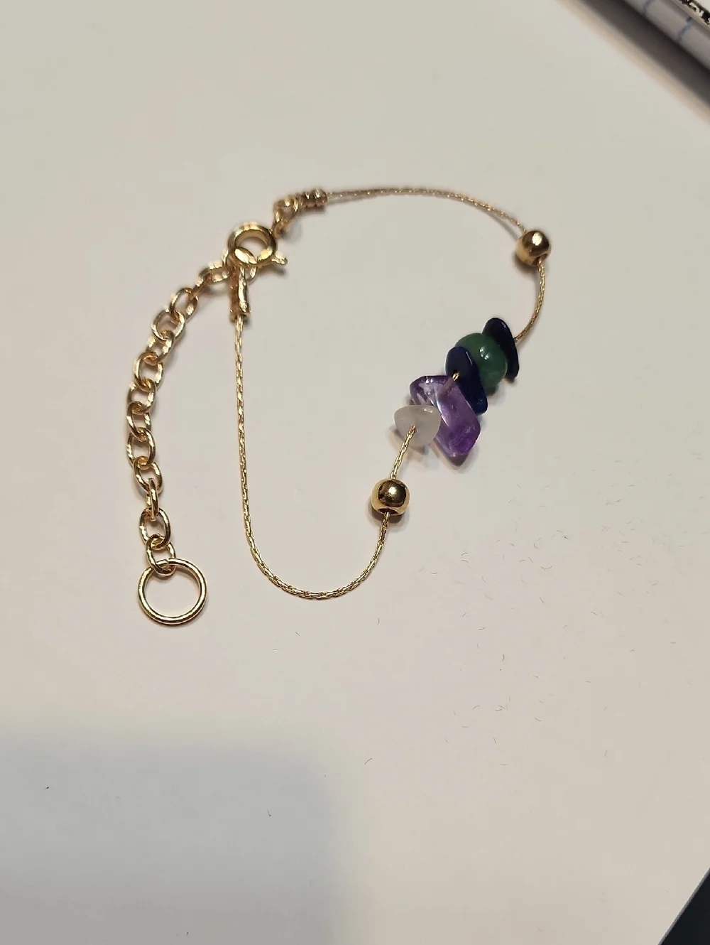 Natural Stone Jewelry Bracelet And Necklace Set, Helps Relieve Depression